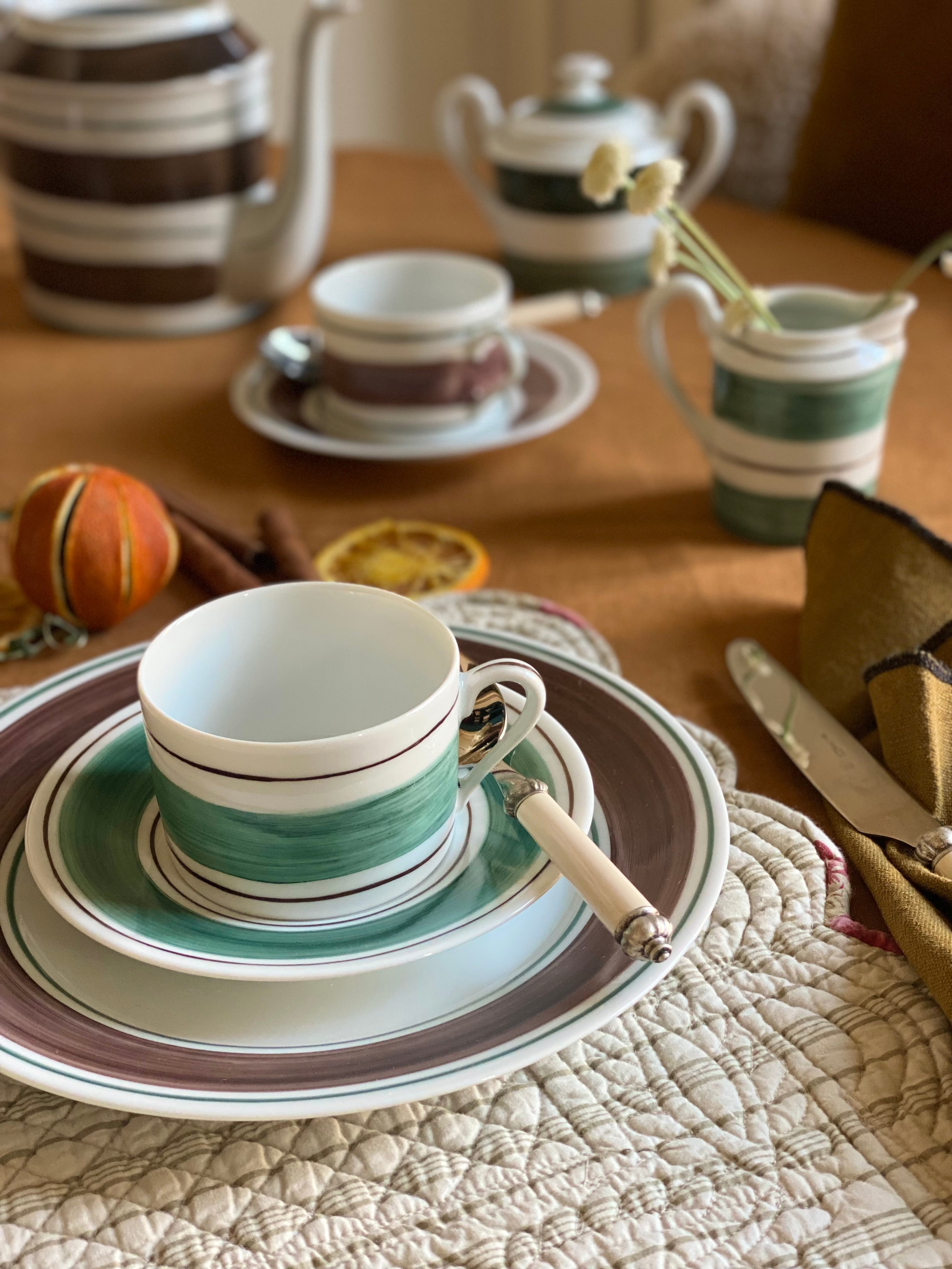 Tangerine Dessert Plate In Brown