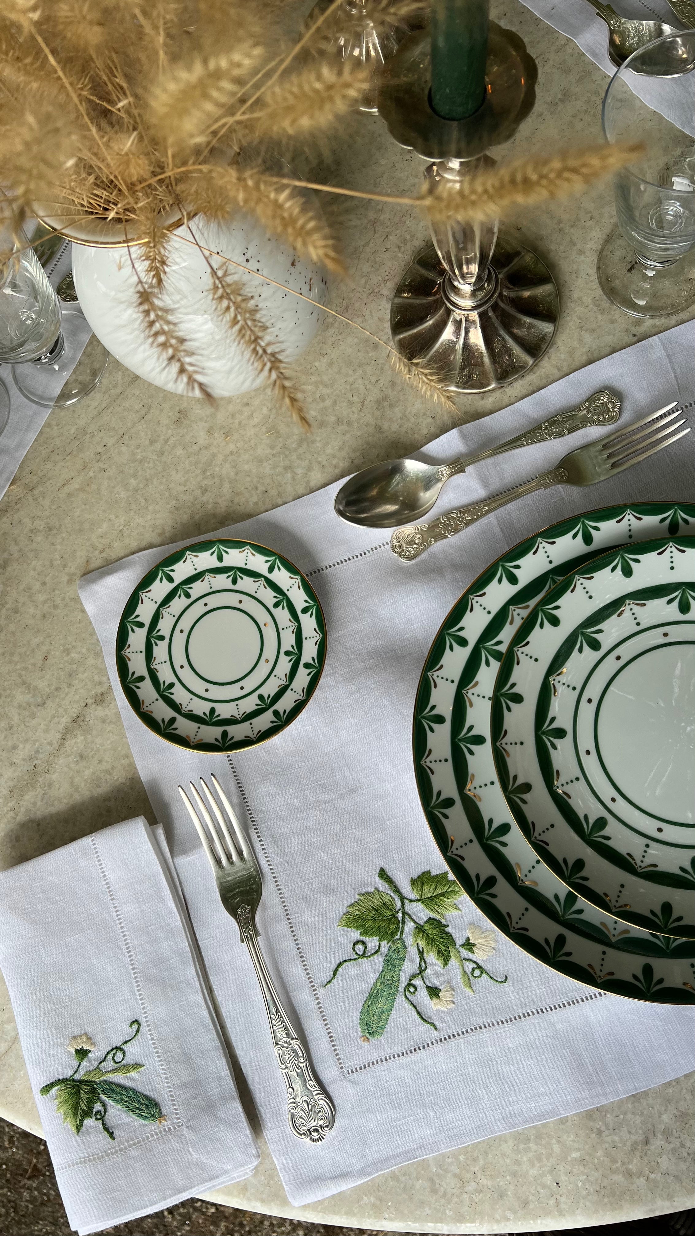 Alhambra Green Bread Plate