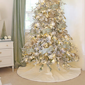 Ivory Velvet Tree Skirt