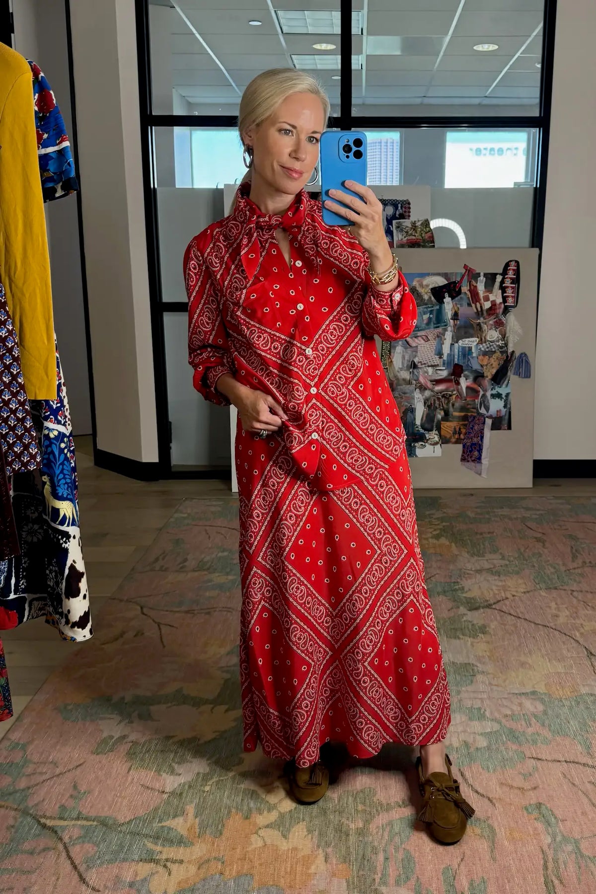 Suki Skirt in Aces Wild Red