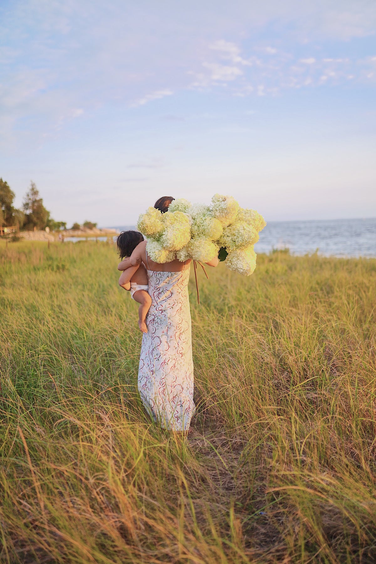 Riley Sheehey x Refine: The Carolyn Slip Dress in Pale Blue