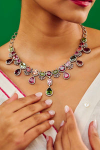 Sanya Multicolor Gemstones Necklace