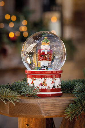 Christmas Toys Large Nutcracker Snow Globe in Multi