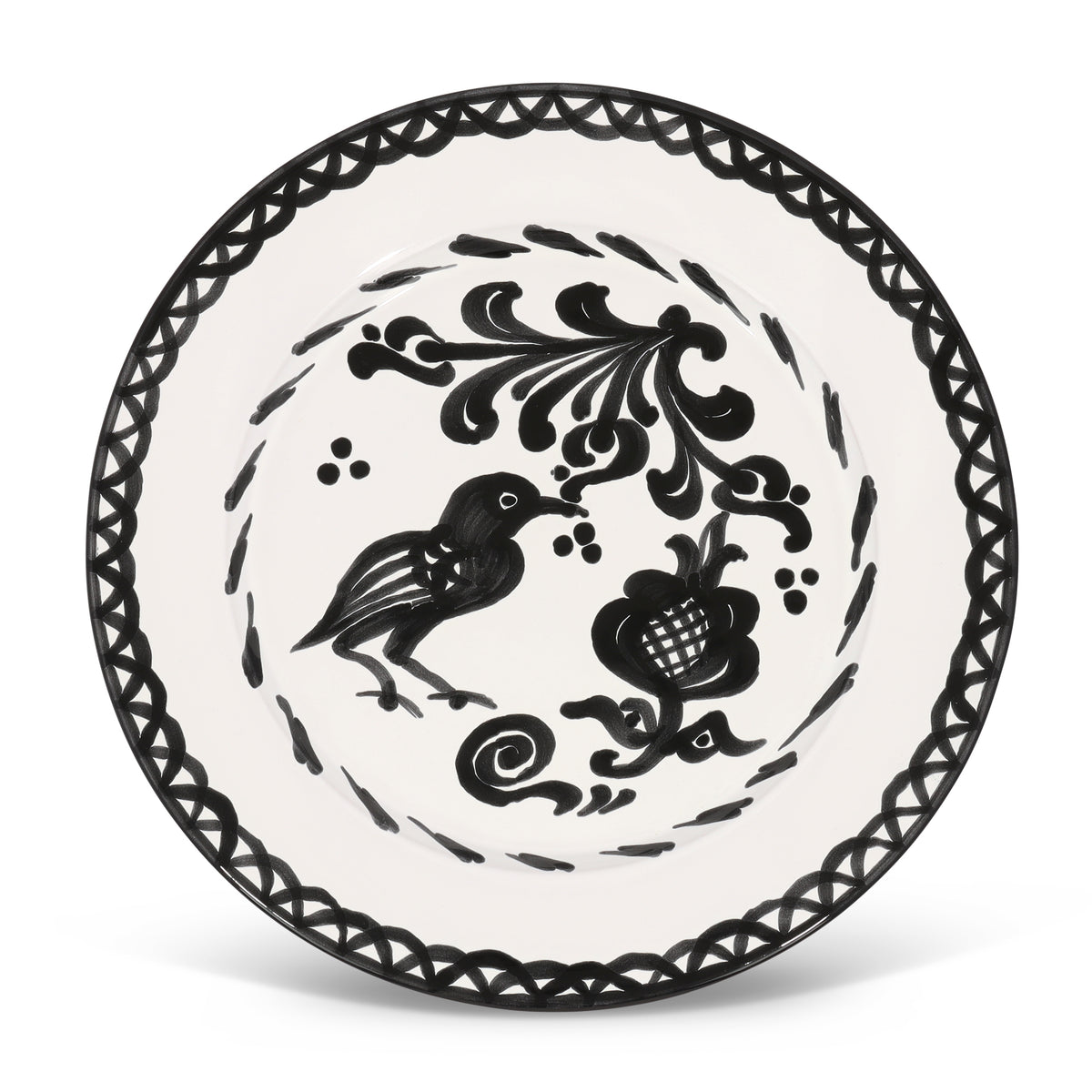 Casa Blanca & Negra Dinner Plate with Traditional Designs