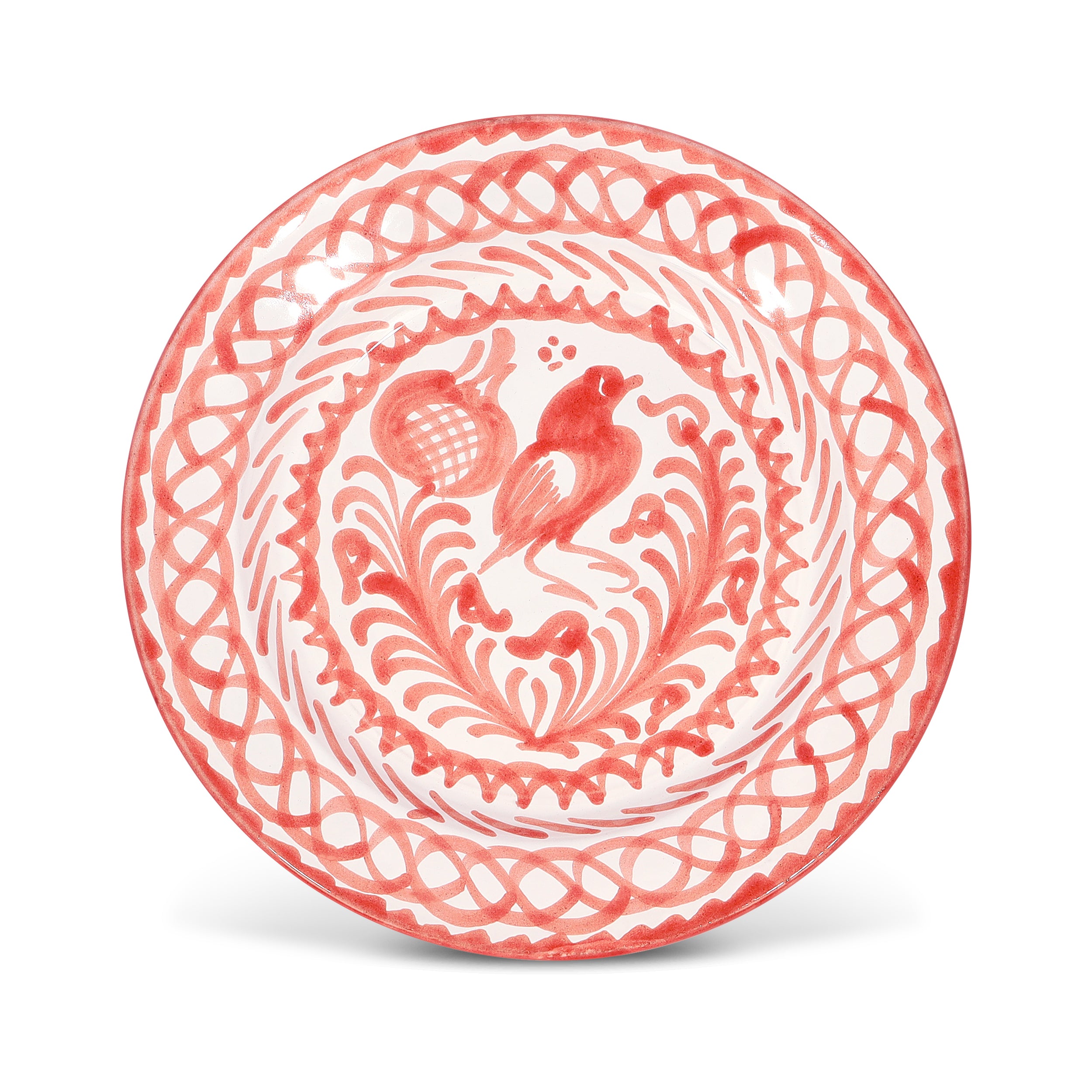 Casa Coral Salad Plate with Traditional Designs