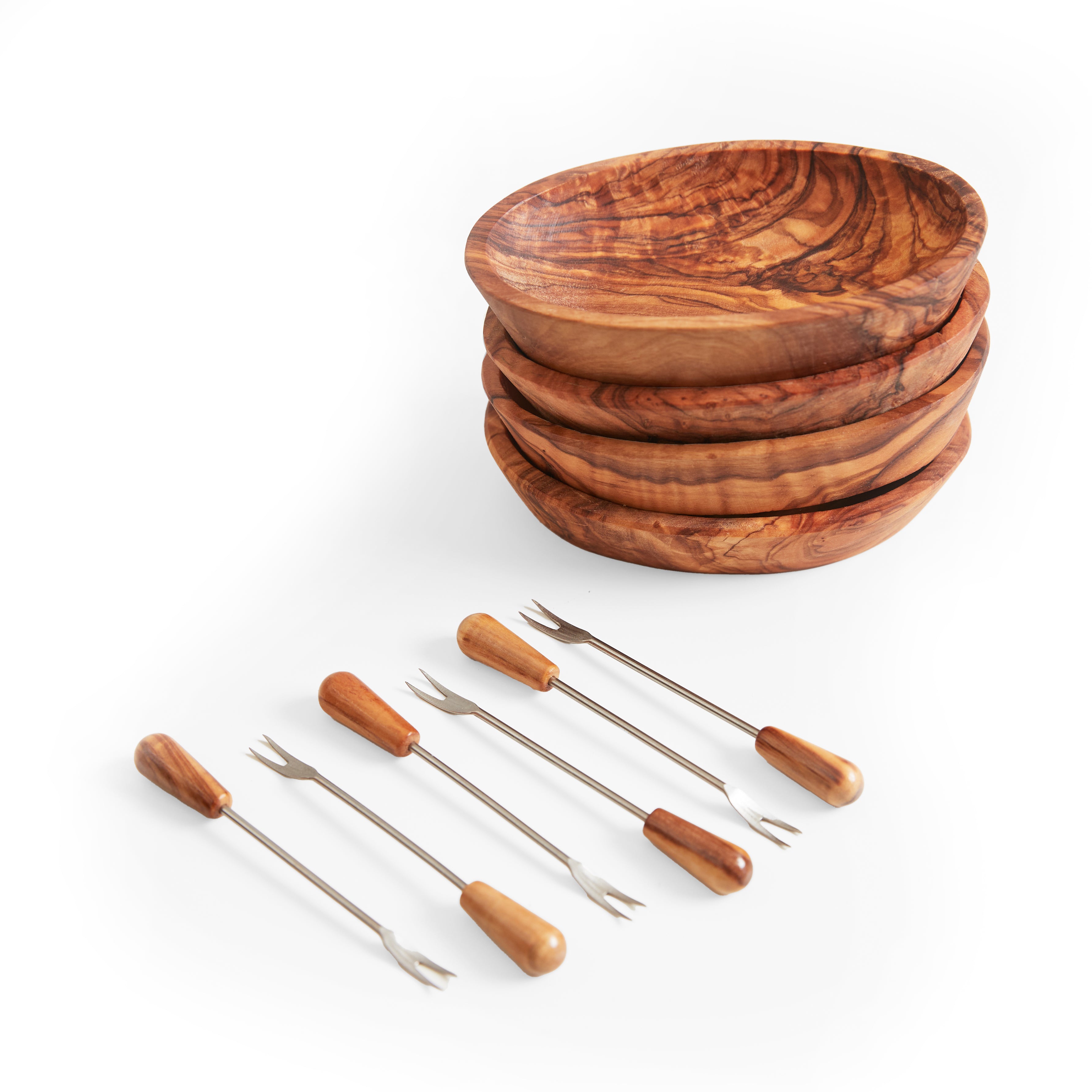 Italian Olivewood Aperitivo Set