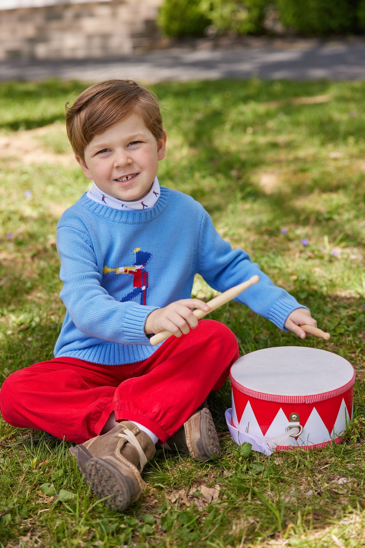 little english classic childrens clothing toddler boys red corduroy pull on pant with elastic waistband