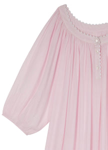 Isabel Scallop Nightdress in Pale Pink