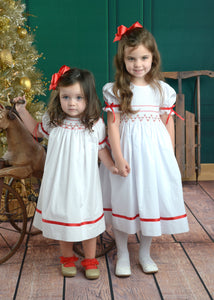 Franny White Bishop Dress