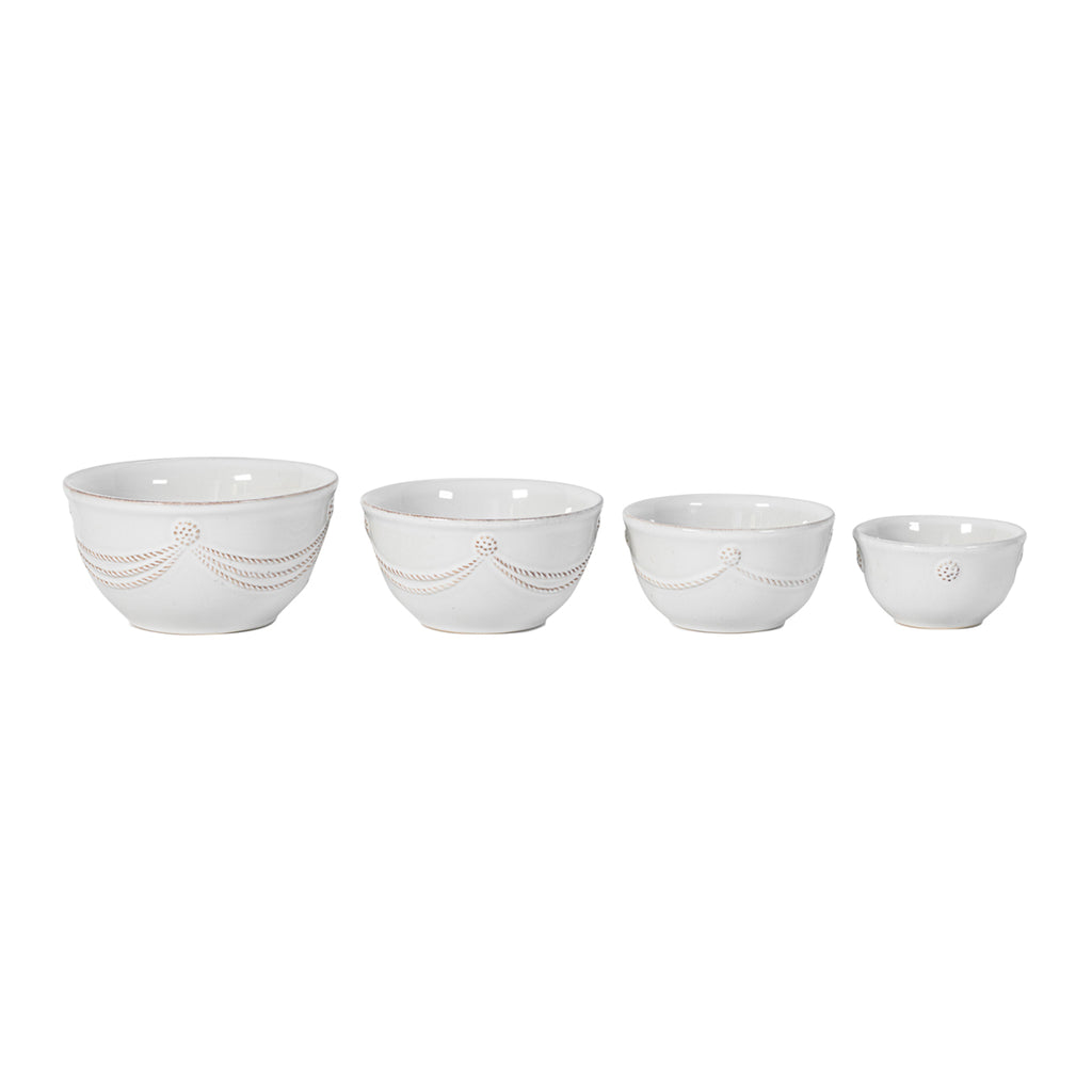 Berry & Thread Nesting Prep Bowl in Whitewash, Set of 4