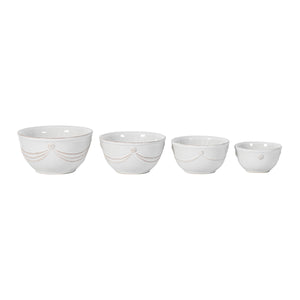 Berry & Thread Nesting Prep Bowl in Whitewash, Set of 4
