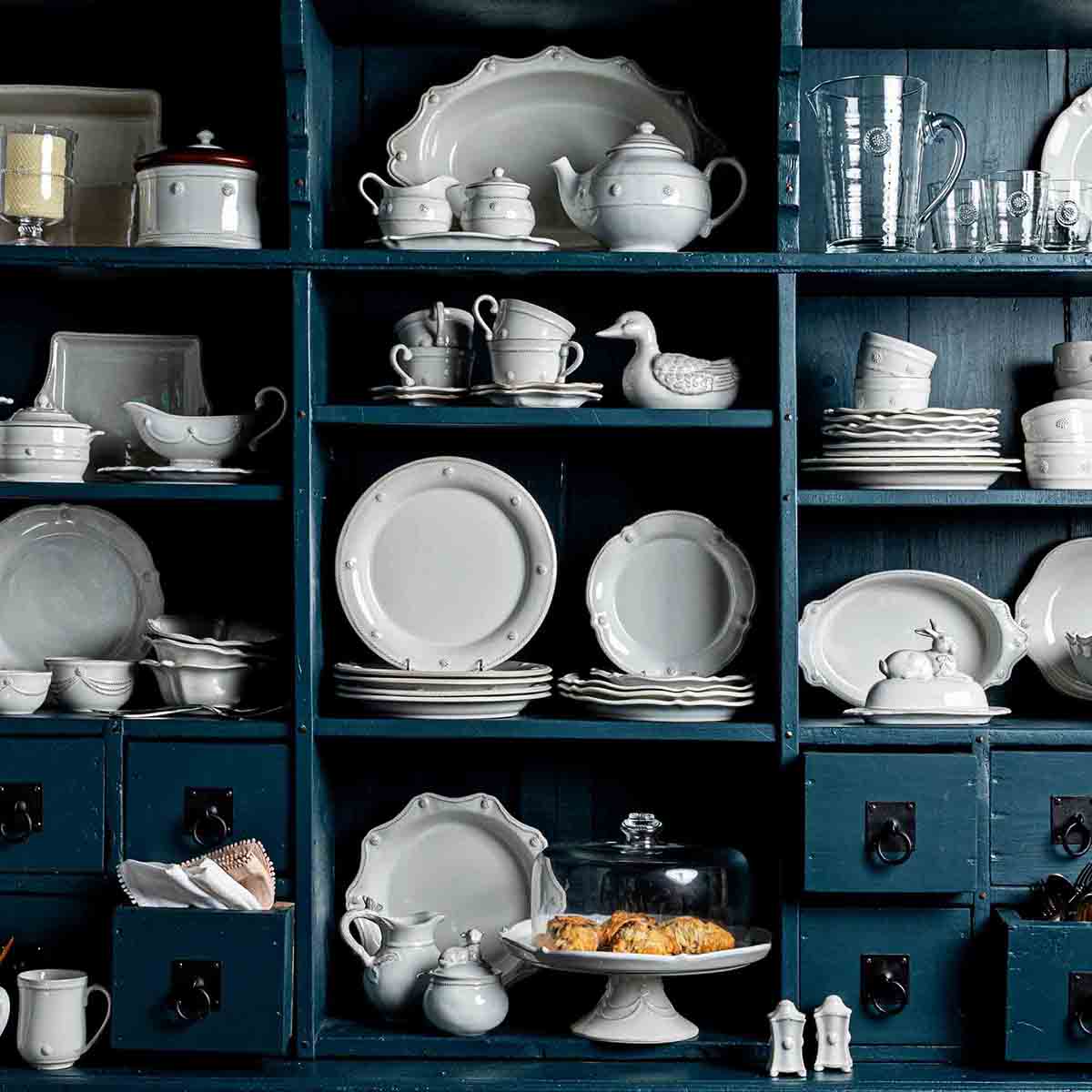 Berry & Thread Nesting Prep Bowl in Whitewash, Set of 4