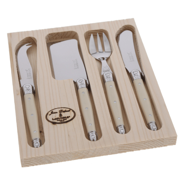 Mini Cheese Set in Ivory, Set of 4
