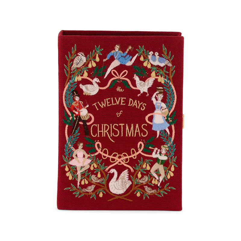 Twelve Days of Christmas by Meghann Rader Book Clutch