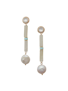 Jennie Earrings in Light-Green