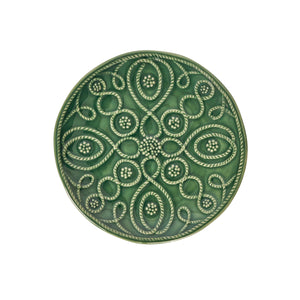 Jardins Du Monde Side/Cocktail Plate Assorted, Set of 4 in Basil