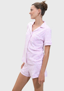 Cape Cod women's pajama set pink model side