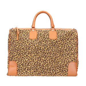 Jane Leopard Needlepoint Weekender