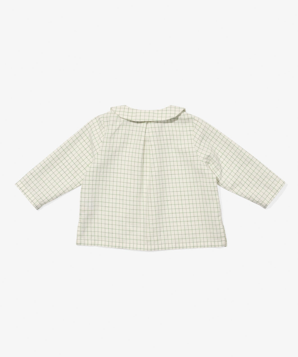 Jefferson Baby Shirt in Green Tattersall