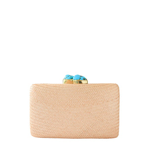 Jen Clutch with Turquoise Stone