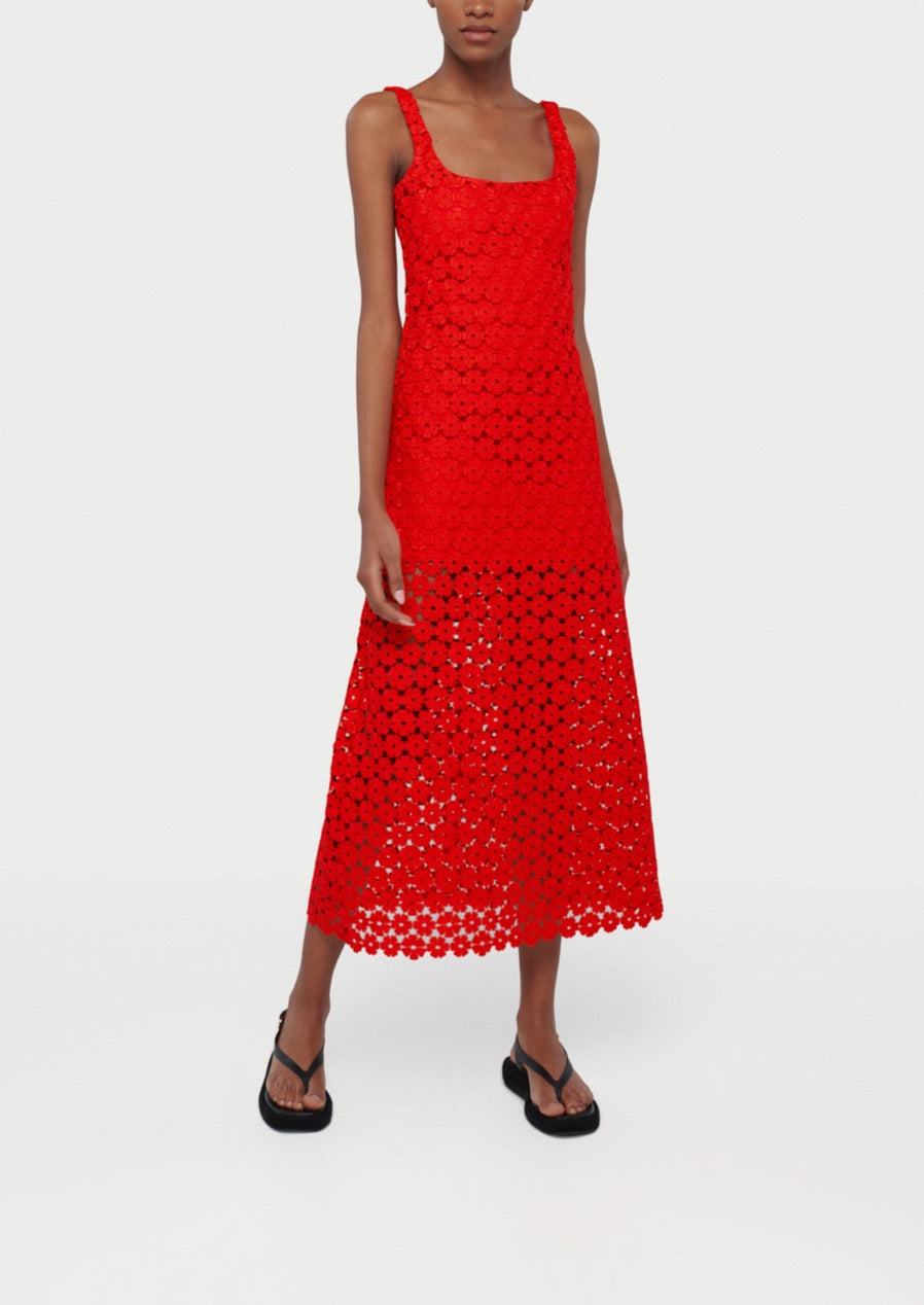 Jill Maxi Dress Radiant in Red