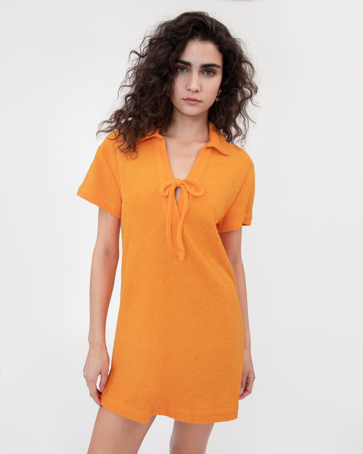 Joni Dress in Orange Peel