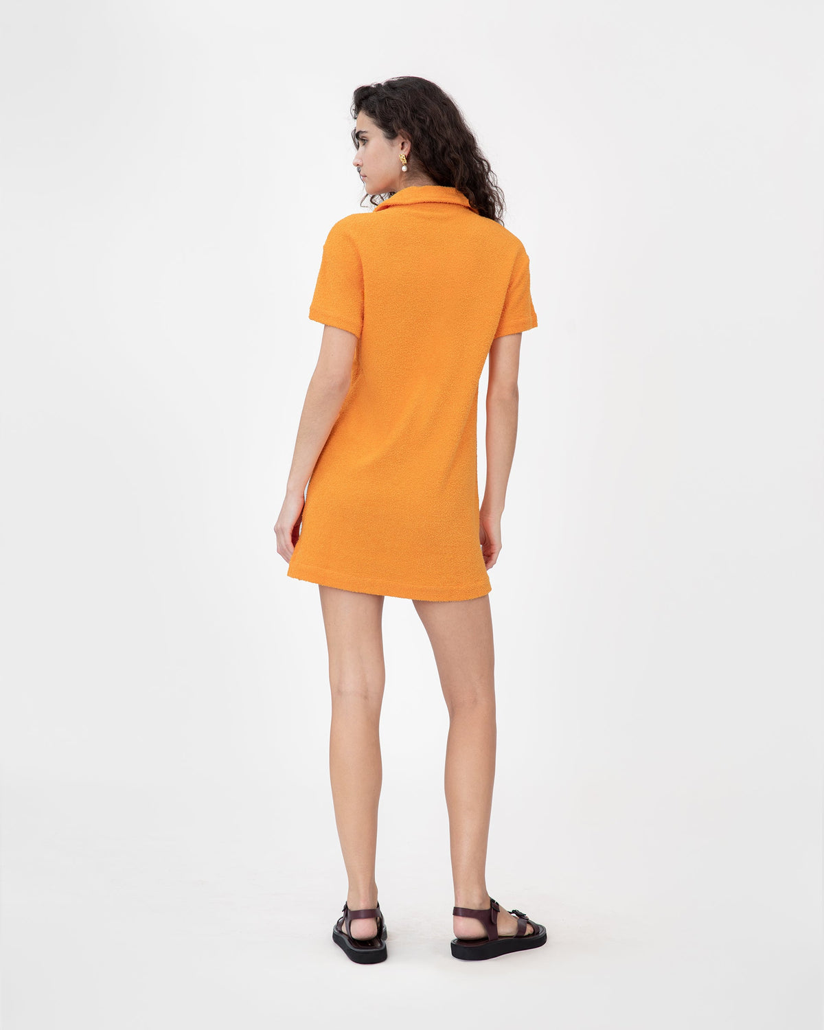 Joni Dress in Orange Peel