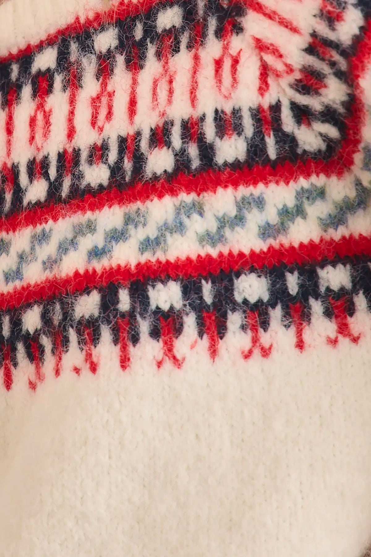 Josie Sweater in Cream Fairsle