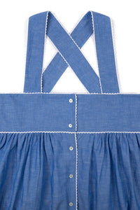 Jossie Blue Linen Nightdress