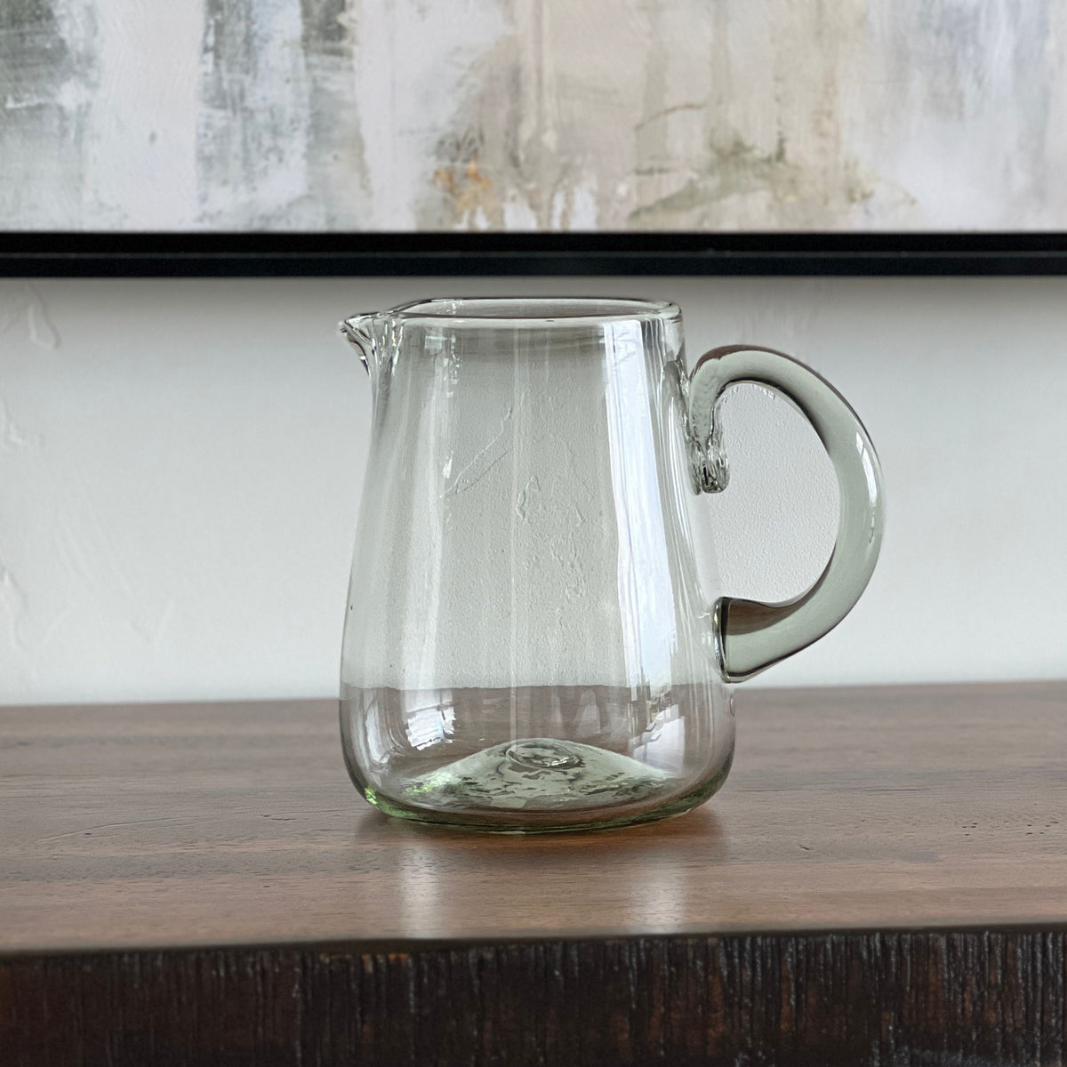 Handblown Glass Pitcher