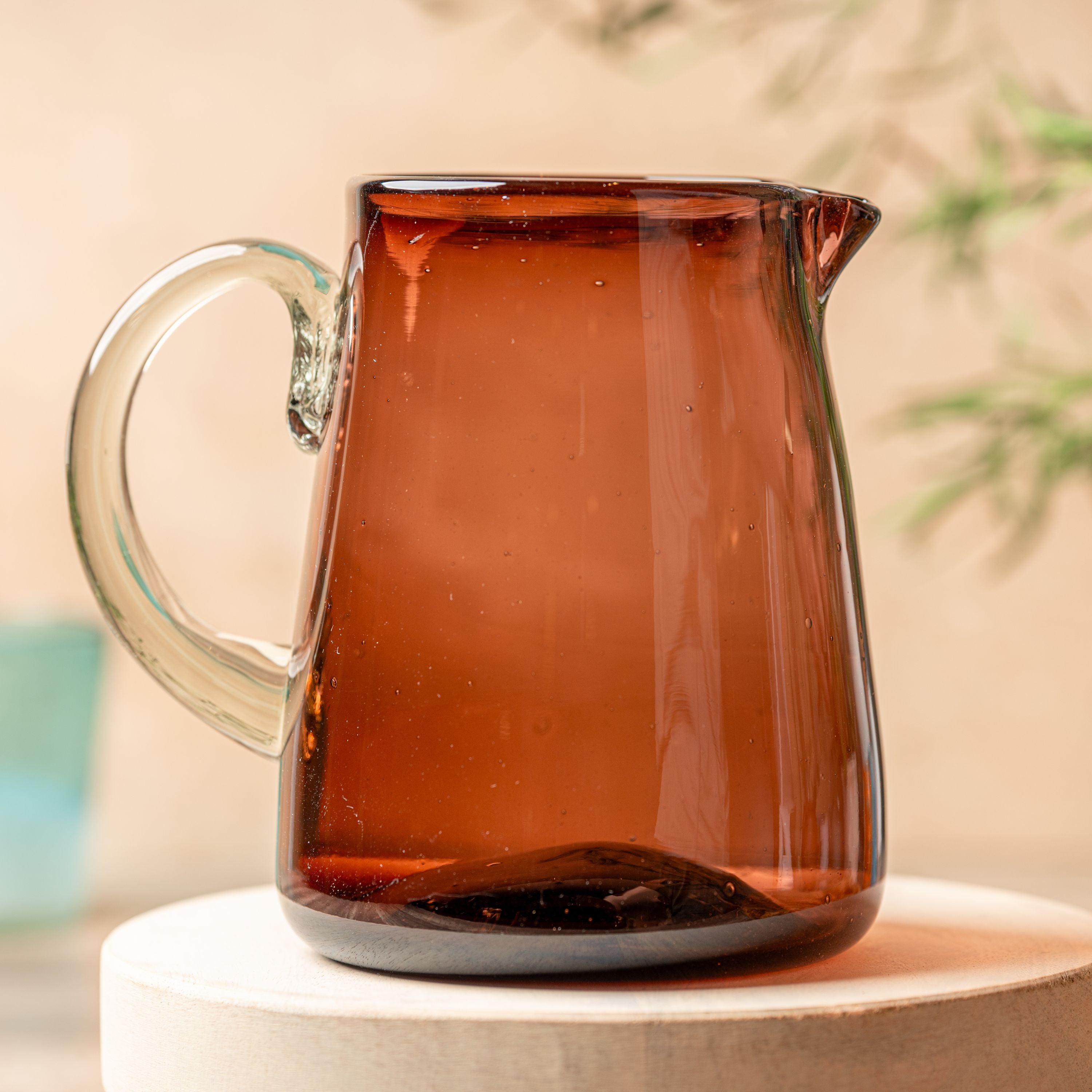 Handblown Glass Pitcher