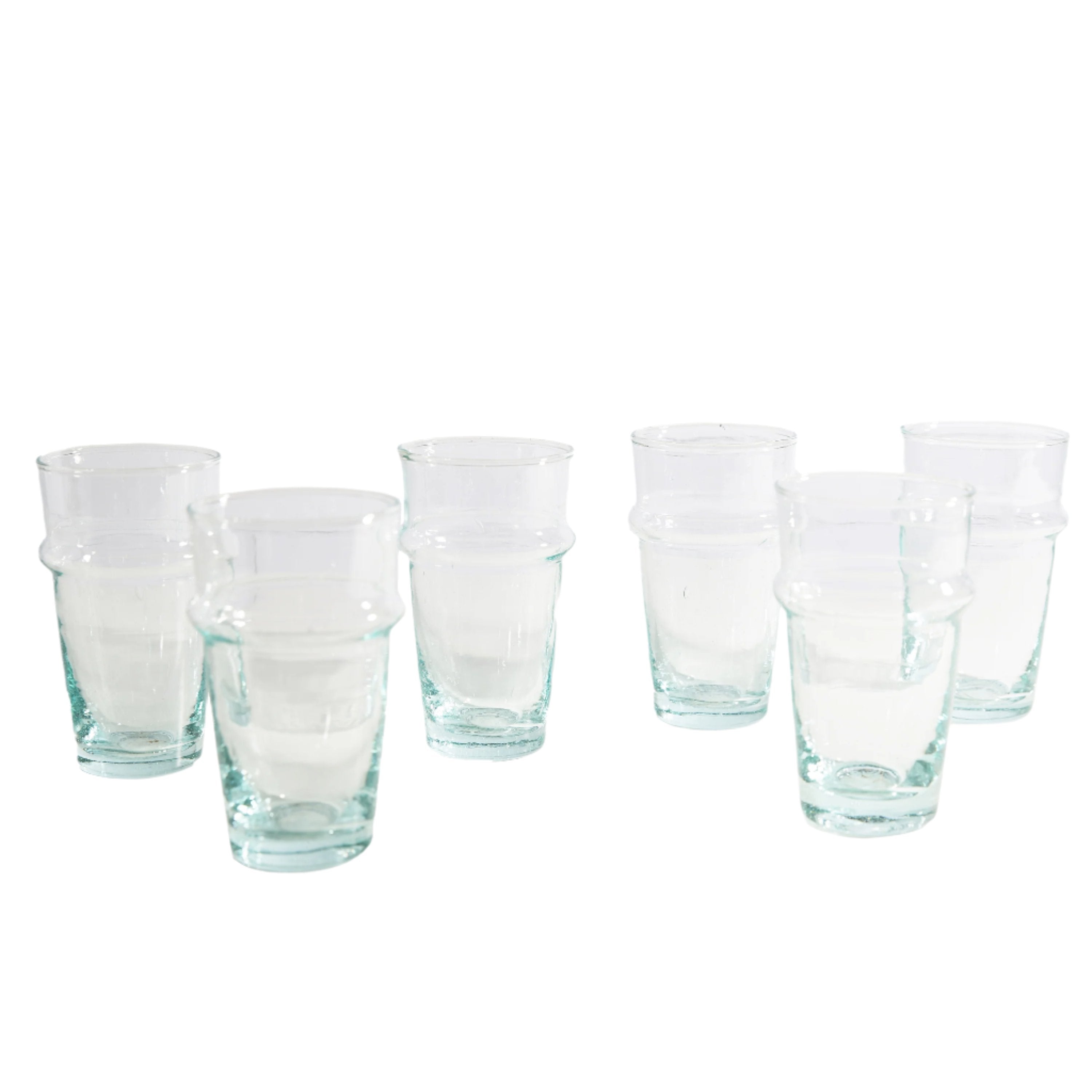 Moroccan Beldi Glassware, Set of 6