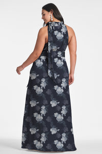 Kayla Gown in Midnight Glacial Rose