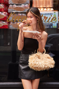Merida Straw Fringe Tote Bag