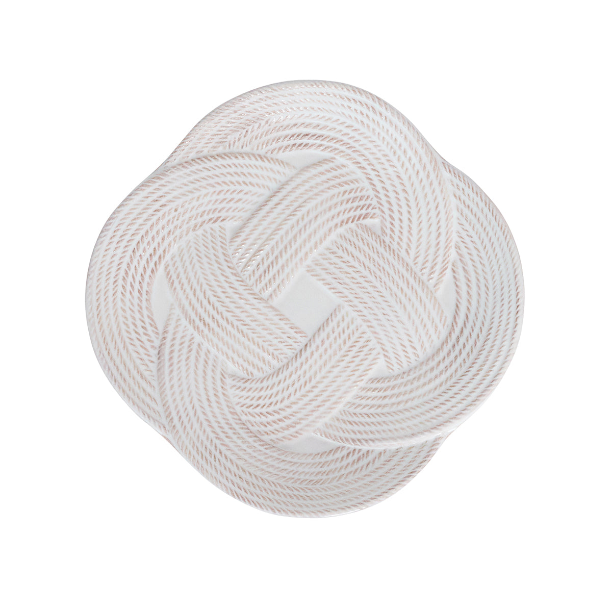 Le Panier Mystic Knot Dessert/Salad Plate in Whitewash