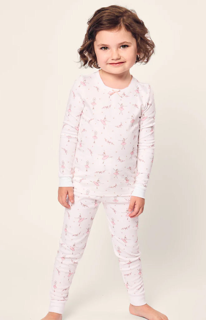 Kid's Pima Snug Fit Pajama Set in Sugar Plum Fairy