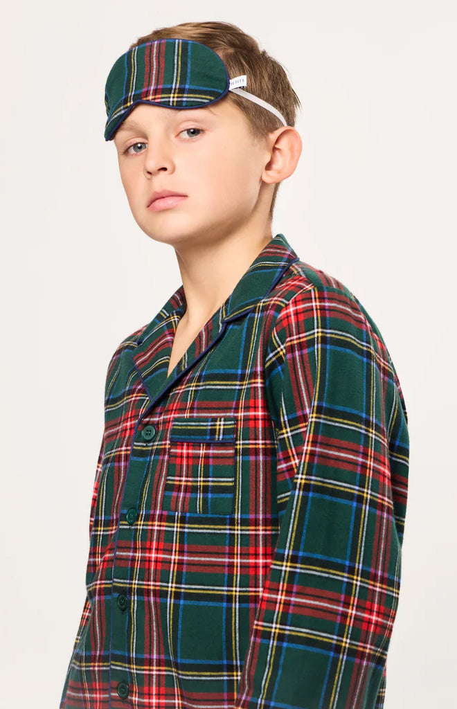 Kid’s Twill Sleep Mask in Kensington Tartan