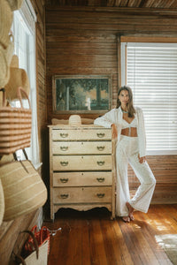 Something Blue Pants in White