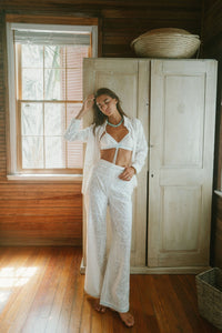 Something Blue Pants in White