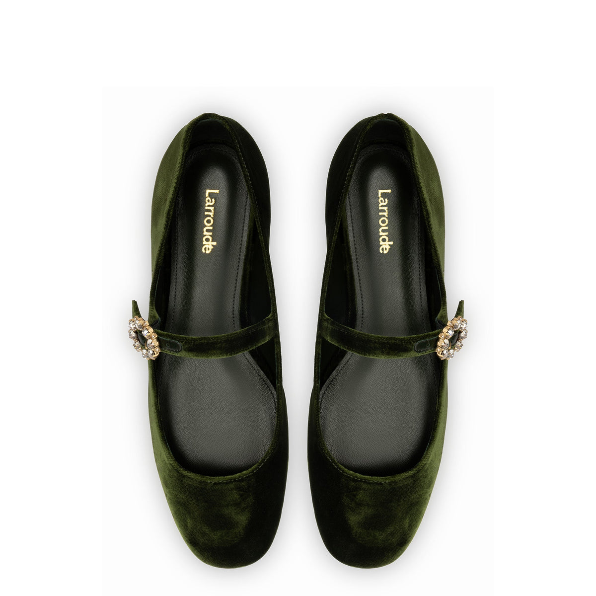 Blair Ballet Flat In Bosco Velvet