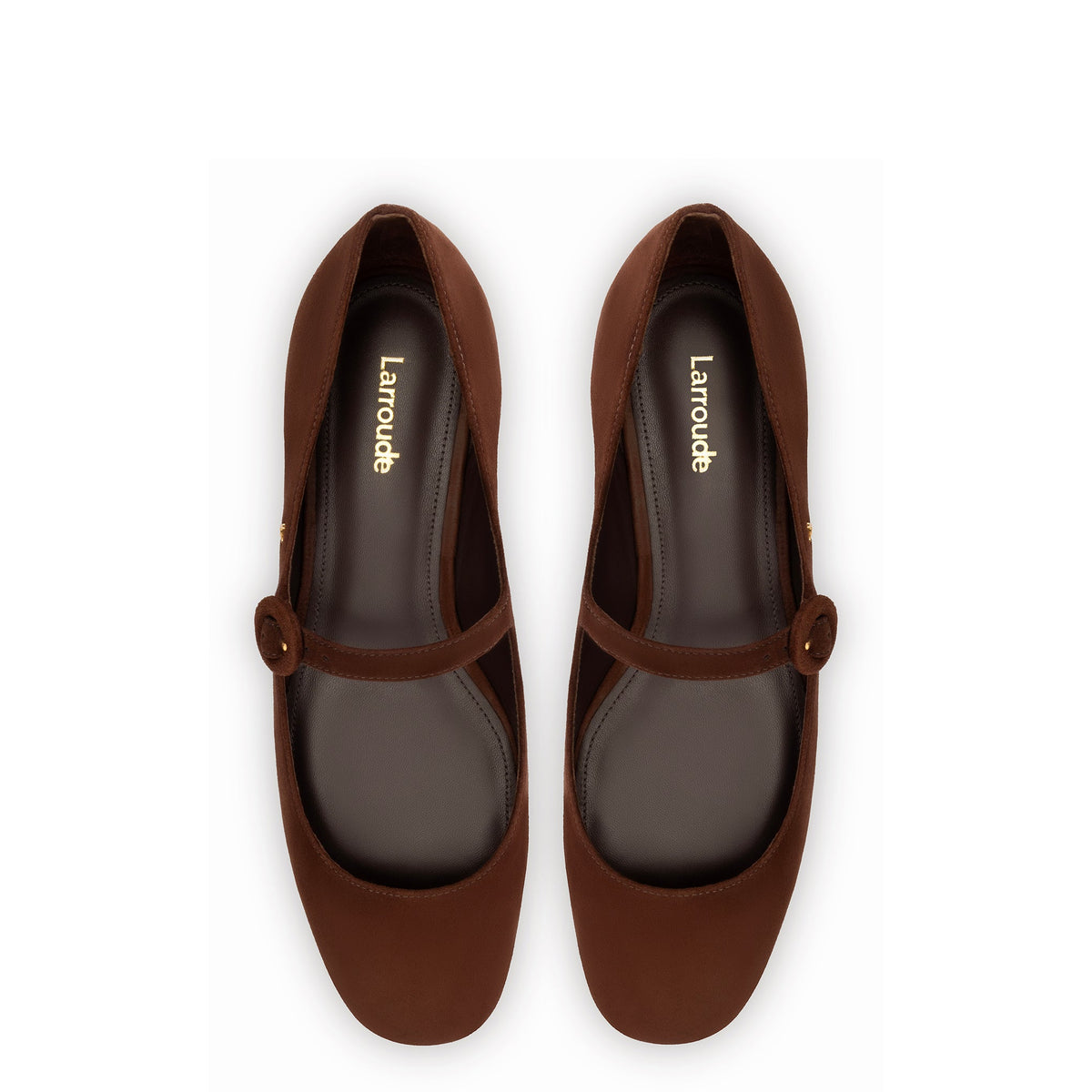 Blair Ballet Flat In Brown Suede