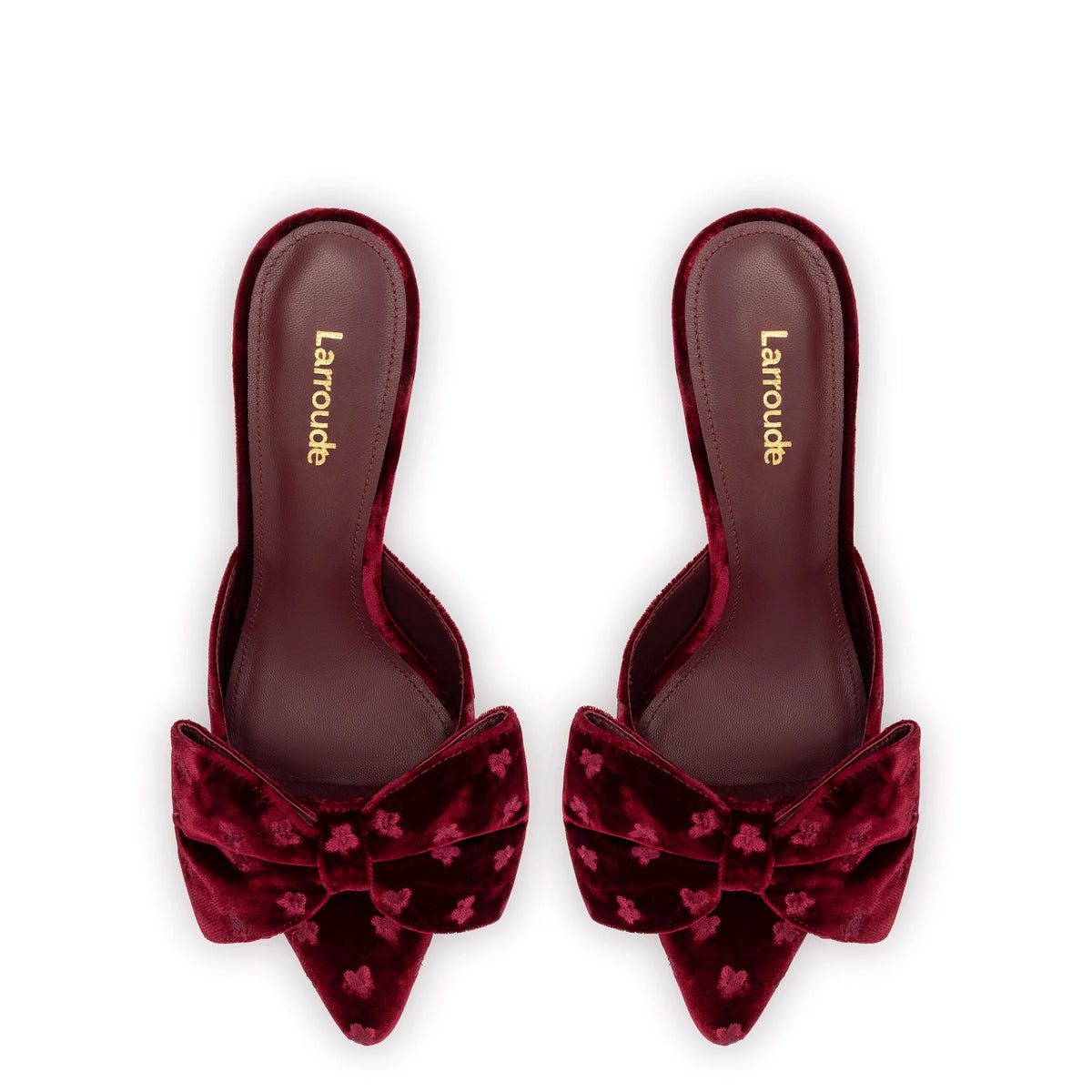 Mini Elle Pump In Wine Velvet