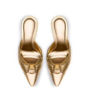 Valerie Pump In Gold Metallic Leather