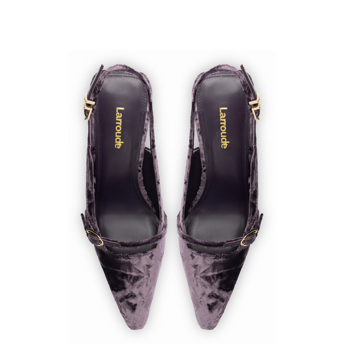 Ines Hi Pump In Purple Velvet