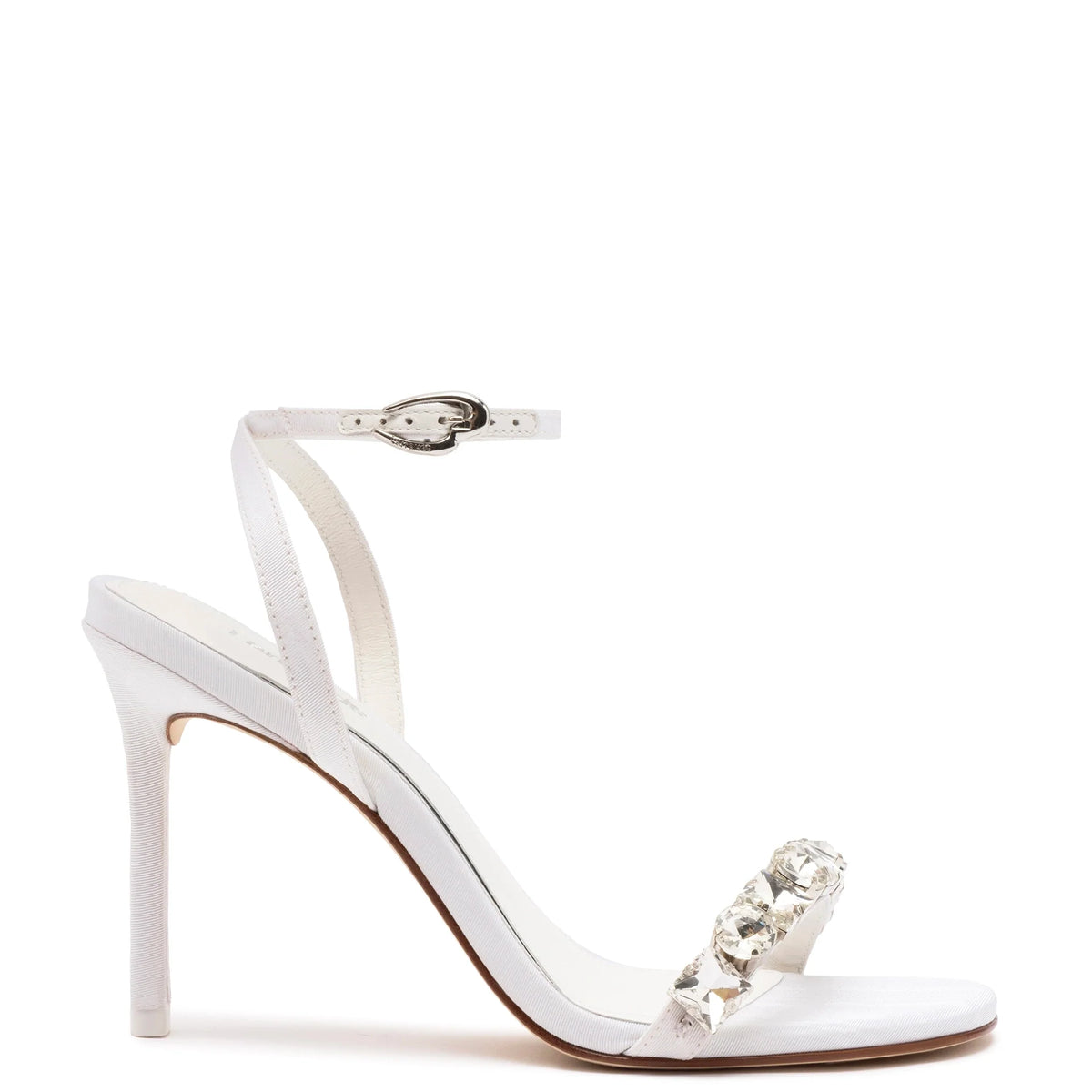 Calypso Sandal in White Fabric
