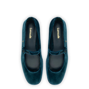 Blair Flatform In Deepsea Velvet