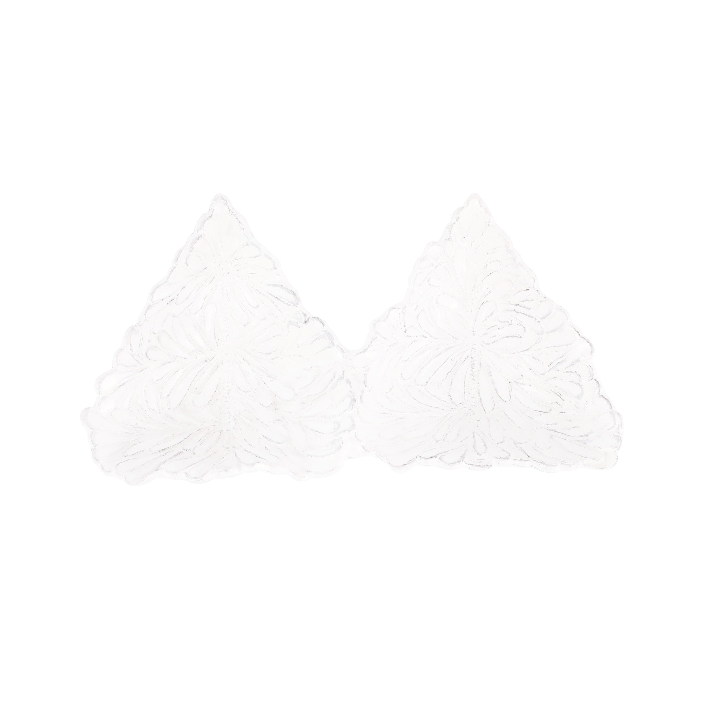 Lastra Holiday White Figural Tree Two-Part Server