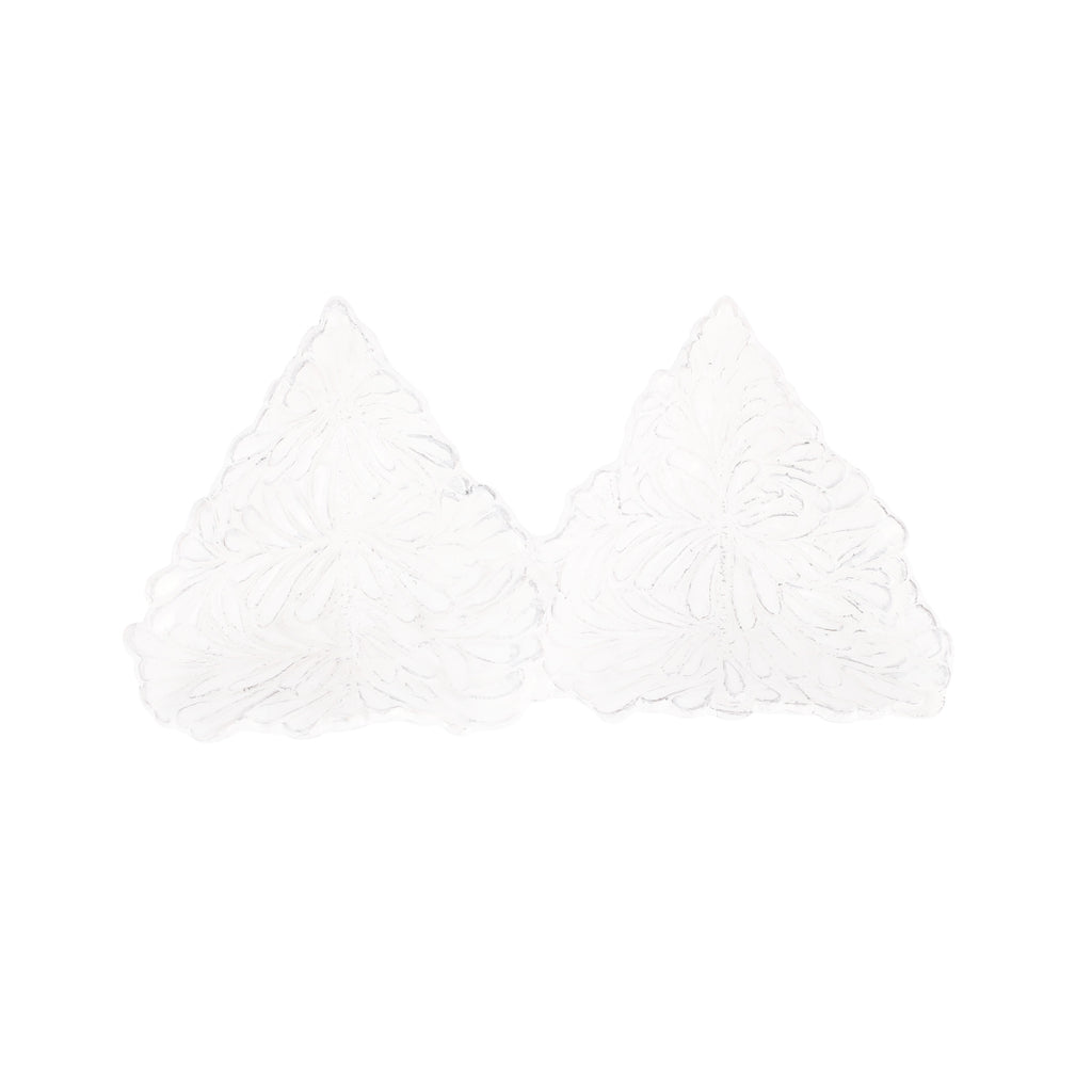 Lastra Holiday White Figural Tree Two-Part Server