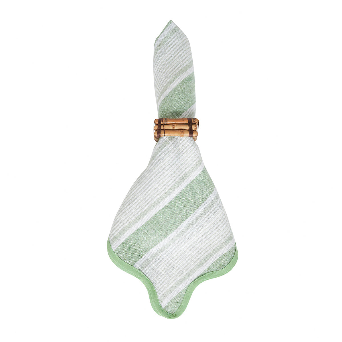 Cabana Stripe Napkin, Set of 4 in Seagrass