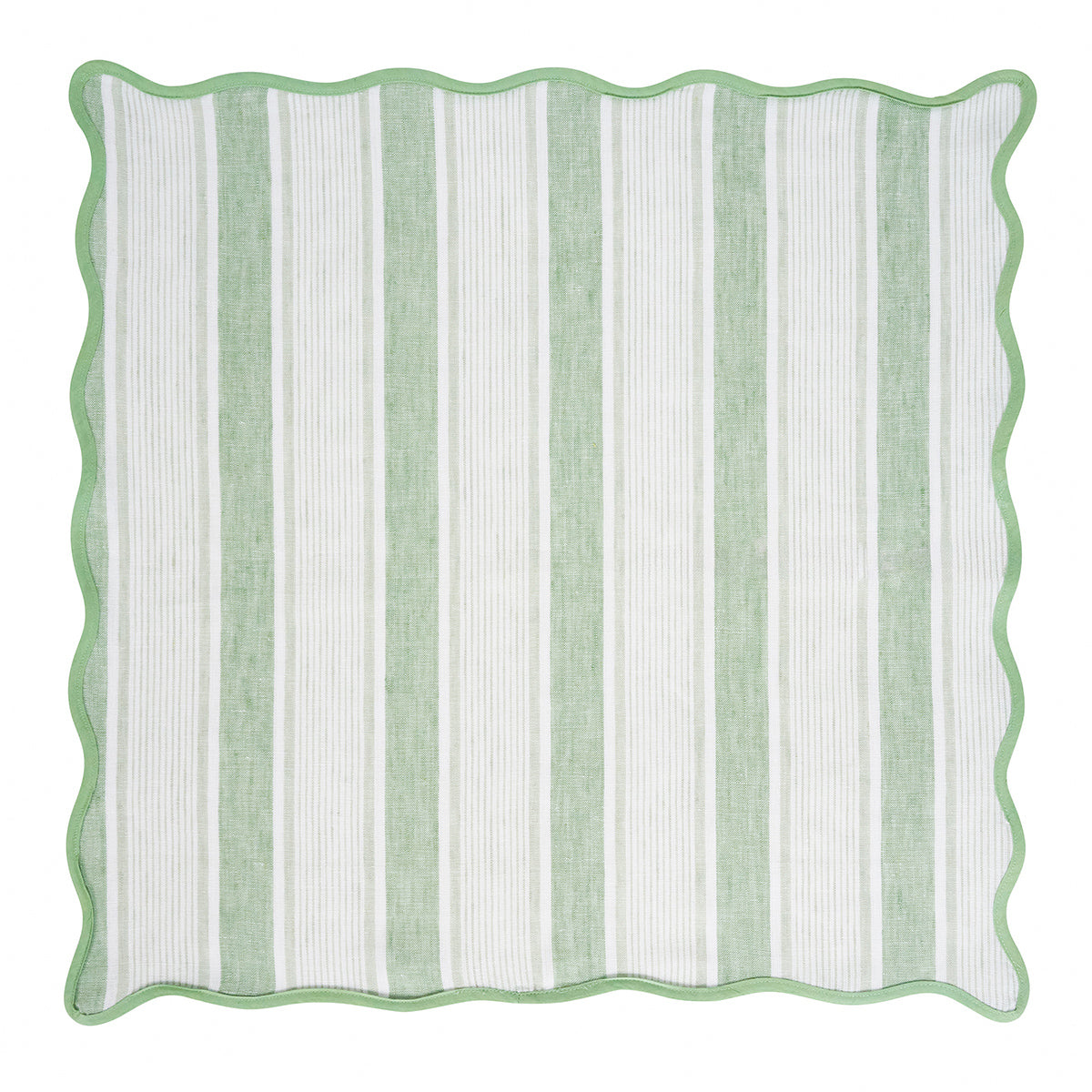 Cabana Stripe Napkin, Set of 4 in Seagrass